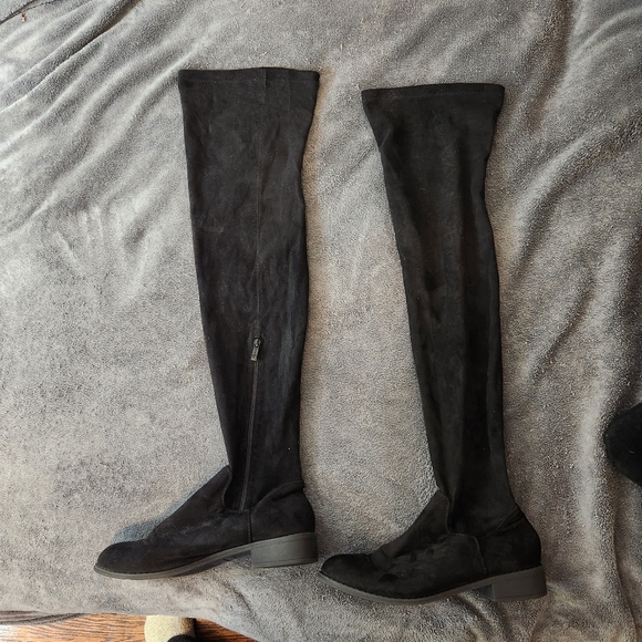 Suede Thigh High Boots